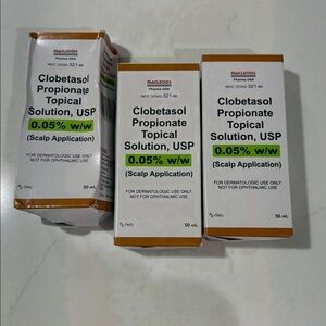3 BOXES Clobetasol Propionate Topical Solution 50ml